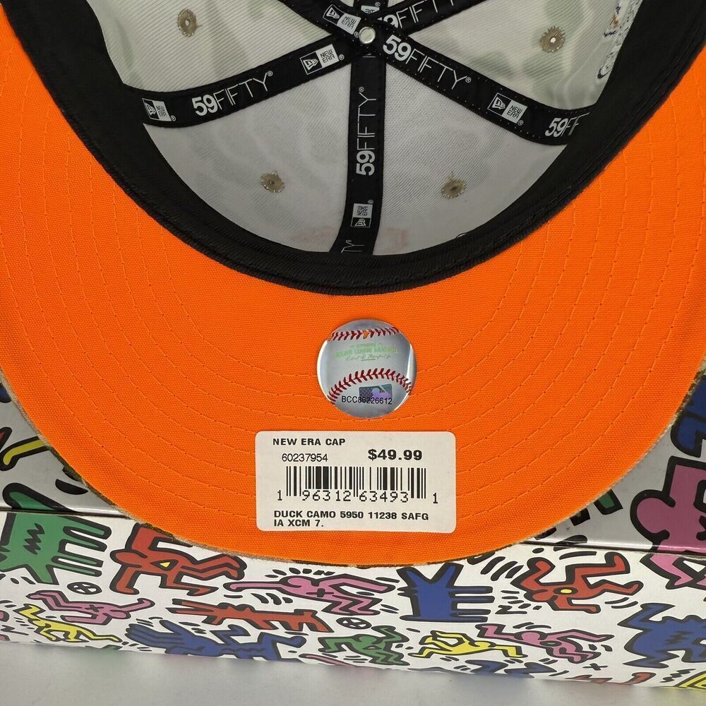 San Fransisco Giants Hat Cap Fitted Size 7 Brown‎ Duck Camo 59Fifty Plain Logo - Picture 9 of 11